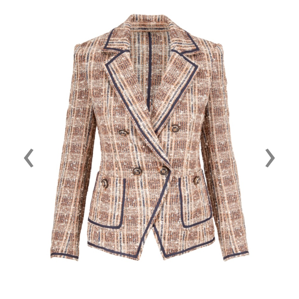 Veronica Beard BRAND NEW Theron Double breasted tweed Jacket